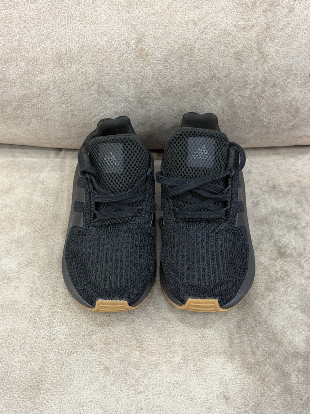 adidas Swift Run 1.0 Black Gum Kids 13.5K Sneakers IF2963